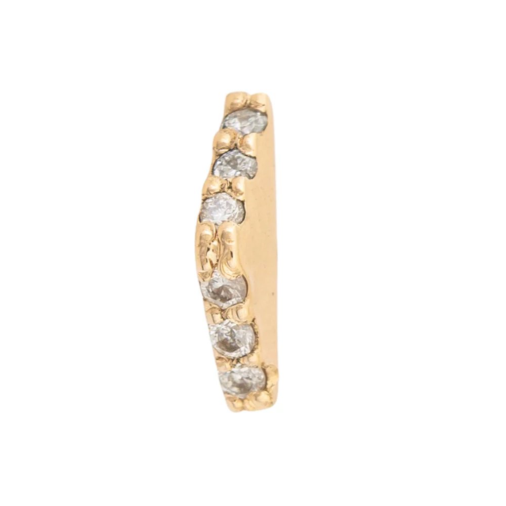 threadless: "Shrine" Pin in Gold with Gemstones - Image 4