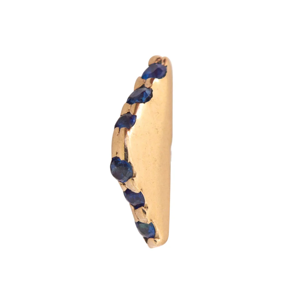 threadless: "Shrine" Pin in Gold with Gemstones - Image 6
